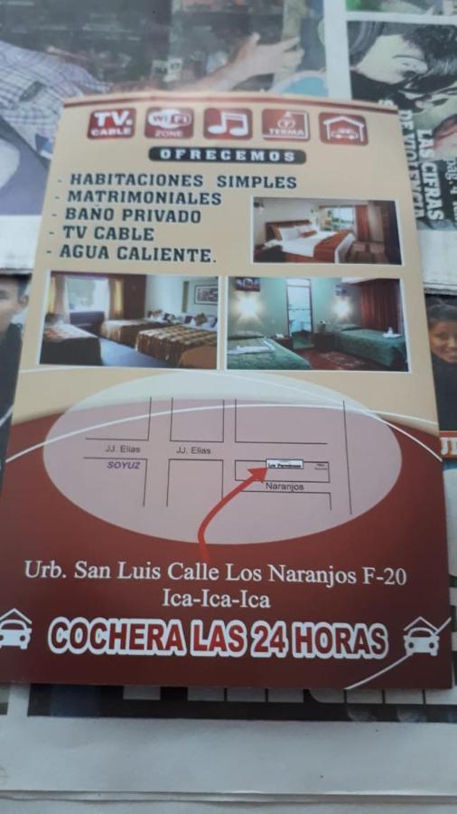 Hospedaje Los Paredones Ica Exteriér fotografie